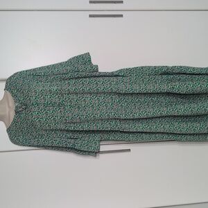 Floral Green Maxi Dress